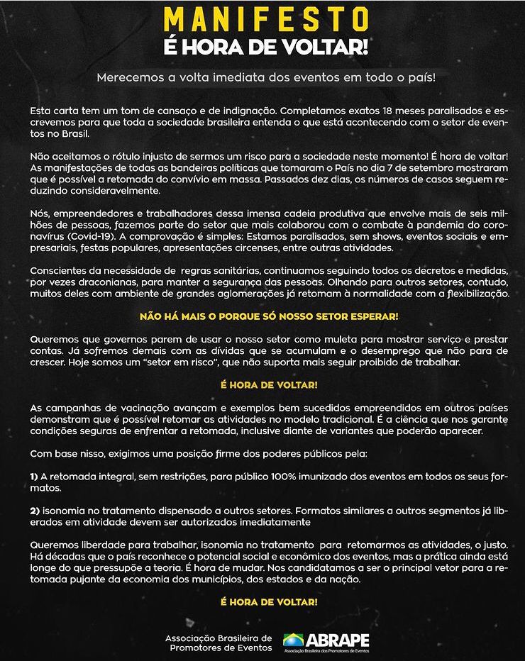 Manifesto Simplifica Brasil - Abrasel